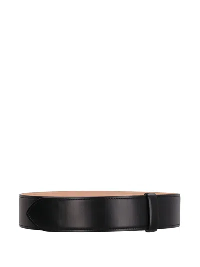 Khaite Leather Waist Belt In Brown