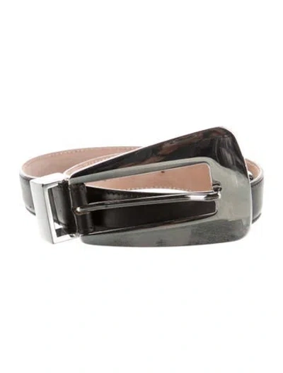 Pre-owned Khaite Leather Waist Belt In Black