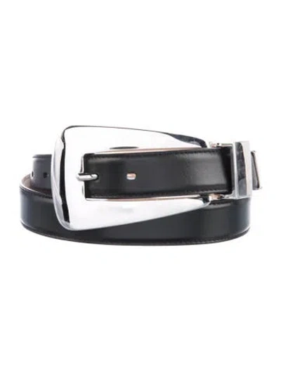 Pre-owned Khaite Leather Waist Belt In Black