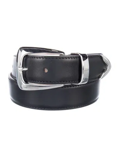 Pre-owned Khaite Leather Waist Belt In Black