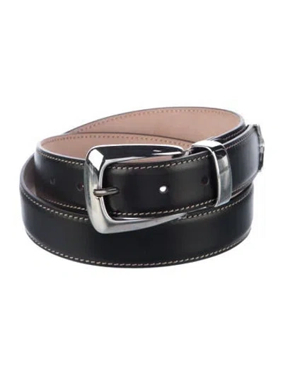 Pre-owned Khaite Leather Waist Belt In Black