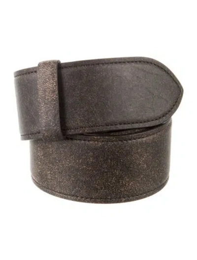 Pre-owned Khaite Leather Waist Belt In Brown