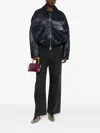 Khaite Oversized Owey Leather Jacket In Black