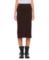 Khaite Leema Midi Skirt In Black
