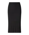 Khaite Leema Midi Skirt In Black