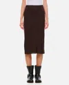 Khaite Leema Midi Skirt In Brown