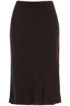 Khaite Leema Mid-length Skirt In Brown