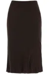 Khaite Leema Mid-length Skirt In Brown