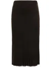 Khaite Leema Mid-length Skirt In Brown