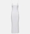 Khaite Leesel Jersey Slip Dress In White