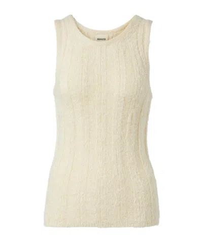 Khaite Lena Silk And Cashmere Tank Top In Neutral