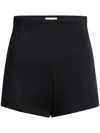 Khaite Pleat-detail Tailored Shorts In 200 Black