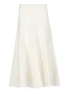 Khaite Lenno Flared Hem Midi Skirt