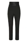 Khaite Lenro Viscose Blend Trousers In Black