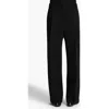 Khaite Lenton Pleated Straight Leg Pants In Black