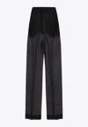 Khaite Trasnlucent Trousers In Black
