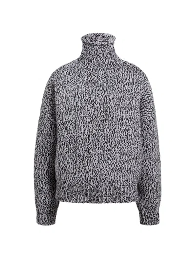 Khaite Leon Sweater In Black Multi In Gray