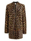 Khaite Leopard-print Mini Dress In Animal Print