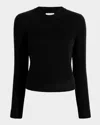 Khaite Leta Cashmere Crewneck Sweater In Black