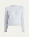 Khaite Leta Cashmere Crewneck Sweater In Blue