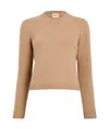 Khaite Leta Cashmere Sweater In Biscotti