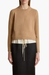 Khaite Leta Cashmere Sweater In Biscotti