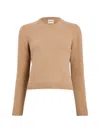 Khaite Leta Cashmere Crewneck Sweater In Neutral
