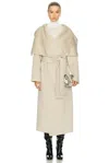 Khaite Levitt Cashmere Coat In Brown