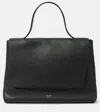 Khaite Large Lia Leather Tote Bag In Black