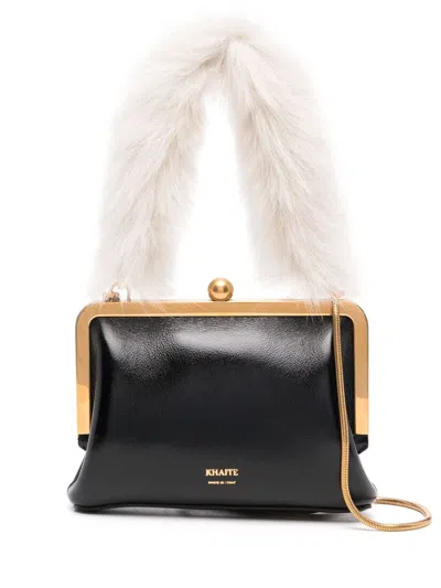 Khaite Lilith Leather Mini Bag In Black