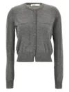 Khaite Lilou Sweaters And Cardigans Gray In Gray