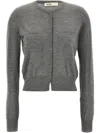 Khaite Lilou Sweaters And Cardigans Gray In Grey