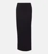 Khaite Lilth Crêpe Jersey Pencil Skirt In Black
