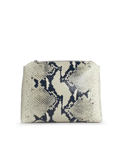 Khaite 'lina Crossbody' 'natural Python' Leather Crossbody Bag