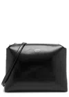 Khaite Lina Medium Leather Cross-body Bag In Black