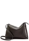 Khaite Lina Medium Leather Cross-body Bag In Brown