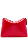 Khaite Lina Medium Crackled Patent Crossbody Bag In Red