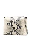 Khaite Lina Medium Leather Crossbody Bag In Animal Print
