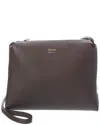 Khaite Lina Medium Leather Crossbody In Brown