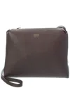 Khaite Lina Zip-top Leather Shoulder Bag In Brown