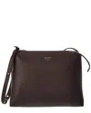 Khaite Lina Medium Leather Crossbody In Brown