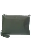 Khaite Lina Medium Leather Crossbody In Green