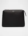 Khaite Lina Medium Zip Leather Crossbody Bag In 200 Black