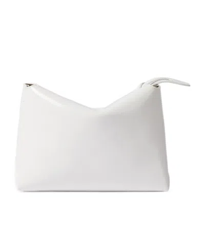 Khaite Lina Patent Leather Shoulder Bag In Purple