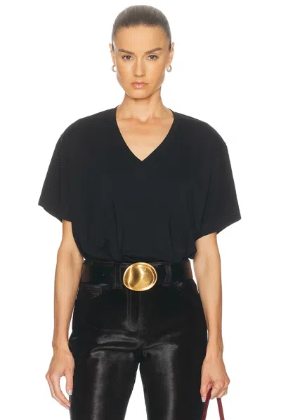 Khaite Black Cotton Linda T-shirt