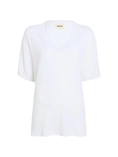 Khaite Linda T-shirt In White