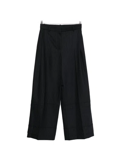 Khaite Linden Palazzo Pants In Black