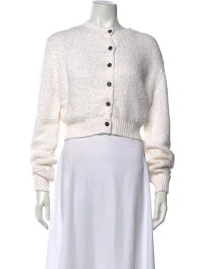 Pre-owned Khaite Linen Crew Neck Sweater W/ Tags In Neutrals