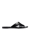 Khaite Liria Glossed-leather Sandals In Multi