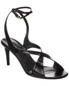 Khaite Liria Leather Crisscross Wrap Ankle-strap Sandals In Multi